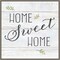 Farmhouse Sign I Home Sweet Home by Cynthia Coulter 22-in. W x 22-in. H. Canvas Wall Art Print Framed in Grey